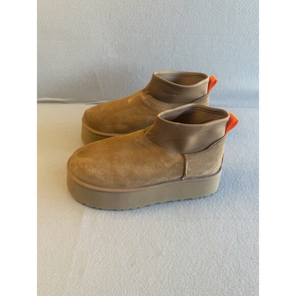UGG Shoes - UGG CLASSIC MINI DIPPER PLATFORM CHESTNUT SHEARLING BOOTS US 10